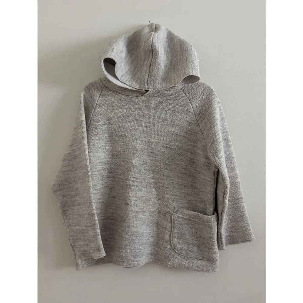 Zara Double-Faced Sweatshirt Size 4/5 Hoodie Pocket